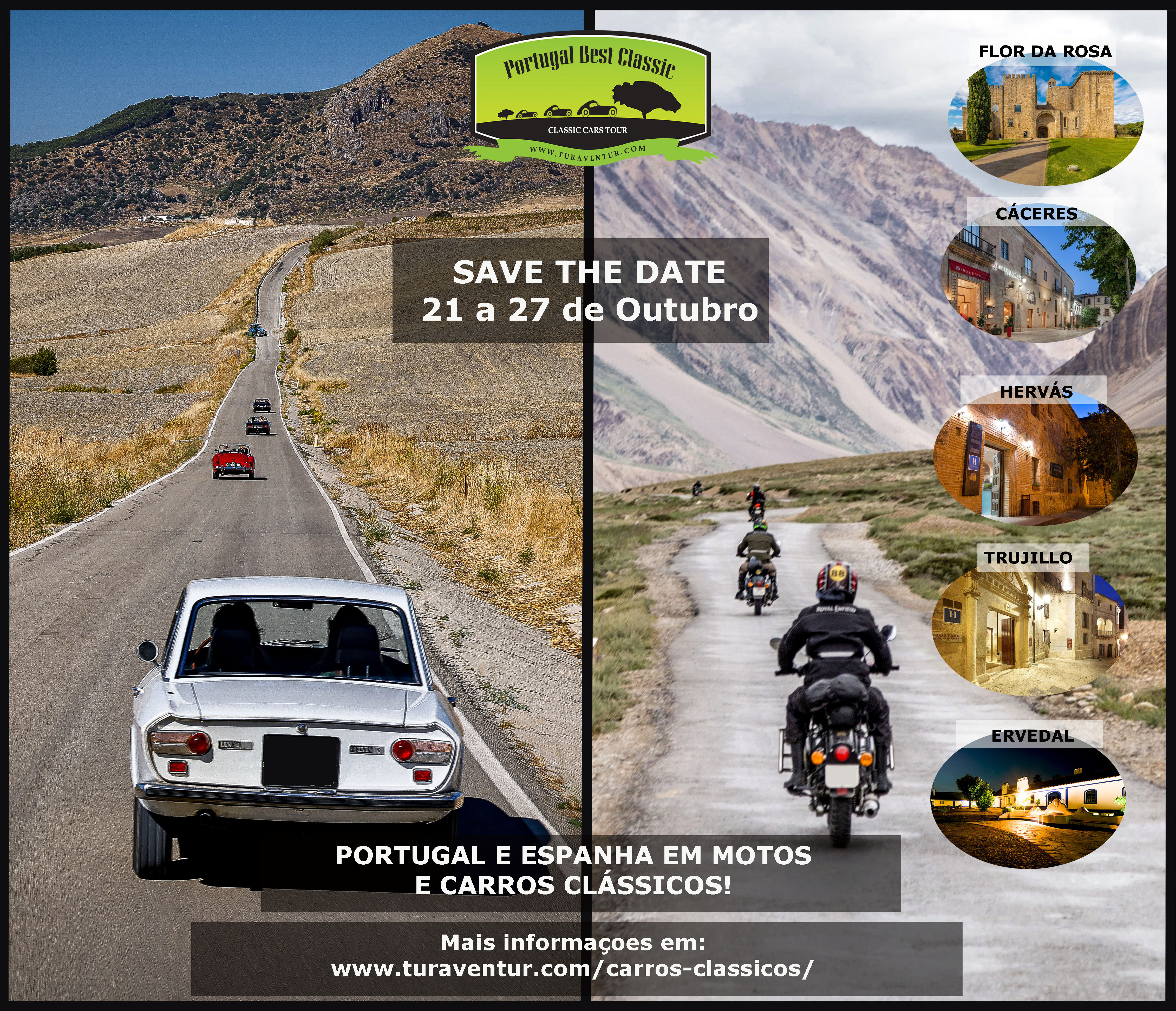 cartaz motos e carros SemanalClásico - Revista online de coches clásicos, de colección y sport - portugal
